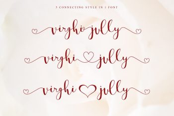 wina aprilina script font