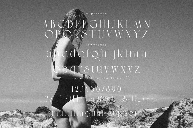font duo script serif font