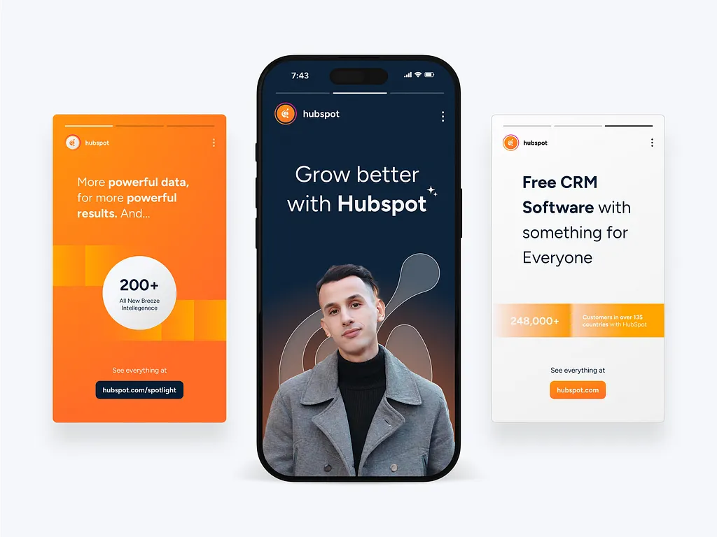 IG stories design with a clear CTA and backlink