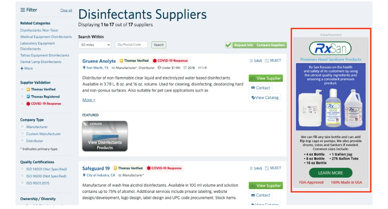 PPC for industry example